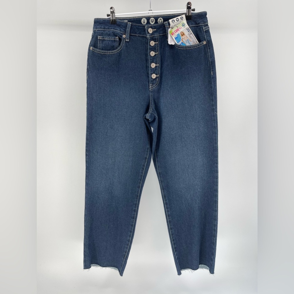 Rewash Super High Rise Mom Stovepipe Jeans, Button Fly, Dark Wash, NWT, Size 29